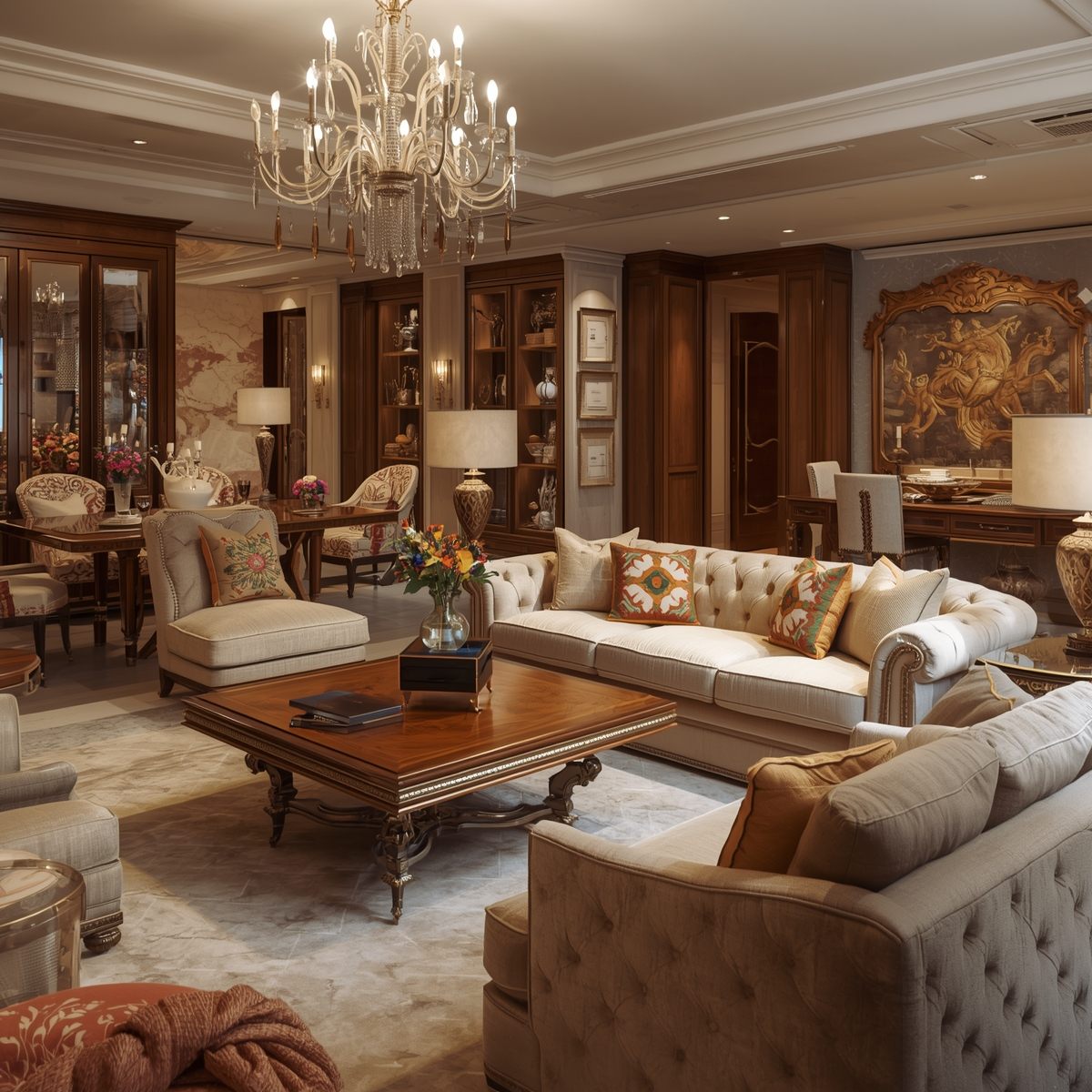 Elegant living space design